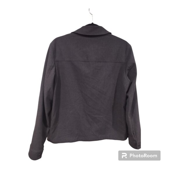 Zara Cropped Blazer Charcoal Size Medium - Picture 2 of 9